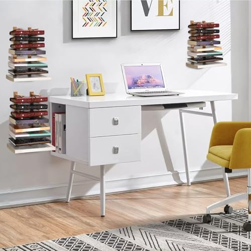 BTSKY 8-Tier Floating Book Shelf for Wall