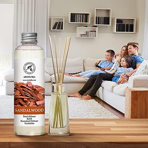 Sandalwood Reed Diffuser Refill 200ml - Natural Home Fragrance