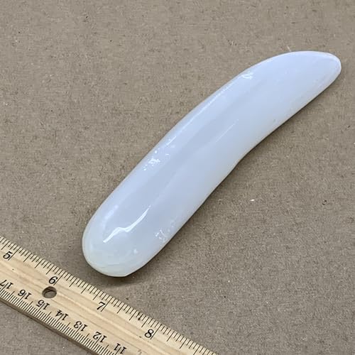 Natural Solid Selenite Crystal Wand Polished 070 lbs 7x14 B36494