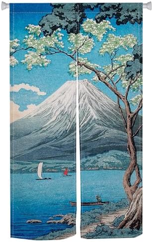 Mount Fuji Japanese Door Curtain Noren 335x709