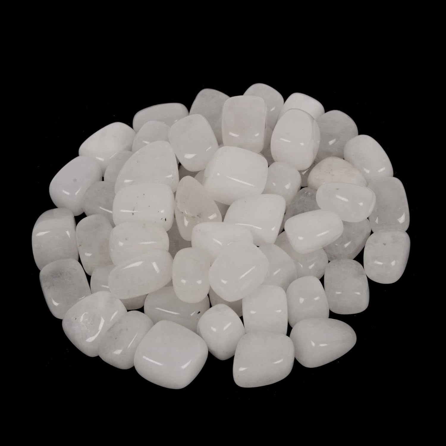Justinstones 100 Grams White Quartz Tumbled Stones Collection