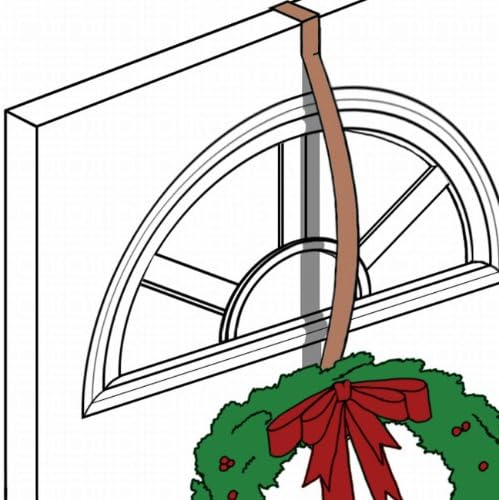 Haute Decor HighProfile Curved Door Wreath Hanger