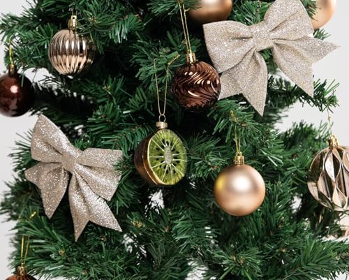 2pcs Glass Kiwi Fruit Christmas Tree Ornaments