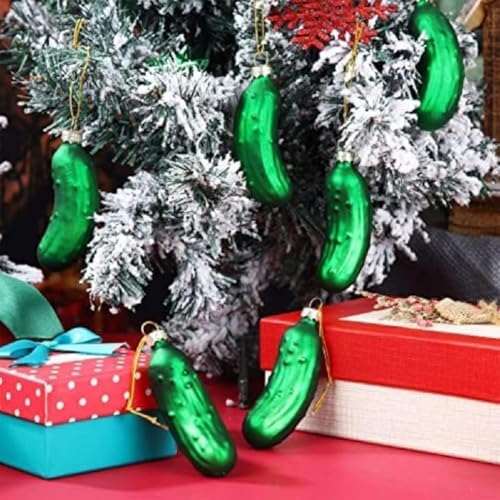 Green Christmas Pickle Tree Ornament