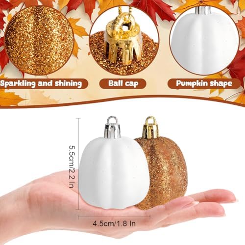 24 Pcs Fall Pumpkin Hanging Ornaments Set