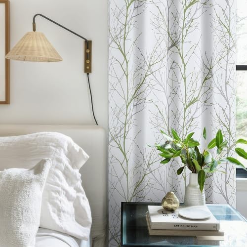 FMFUNCTEX Blackout Sliding Door Curtains 100 Inch Wide