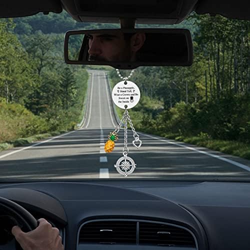 Inspirational Pineapple Car Mirror Pendant