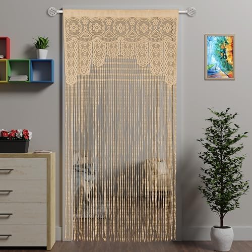 Atsweetlife Lace Door String Curtain 39x79in