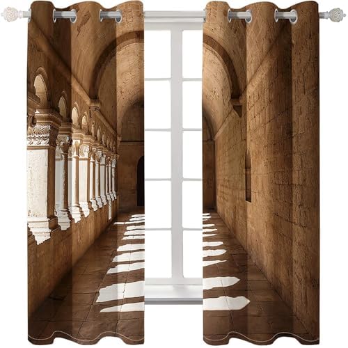 Homxi 2 Panel Blackout Curtains Set 2 x 42W x 96H in