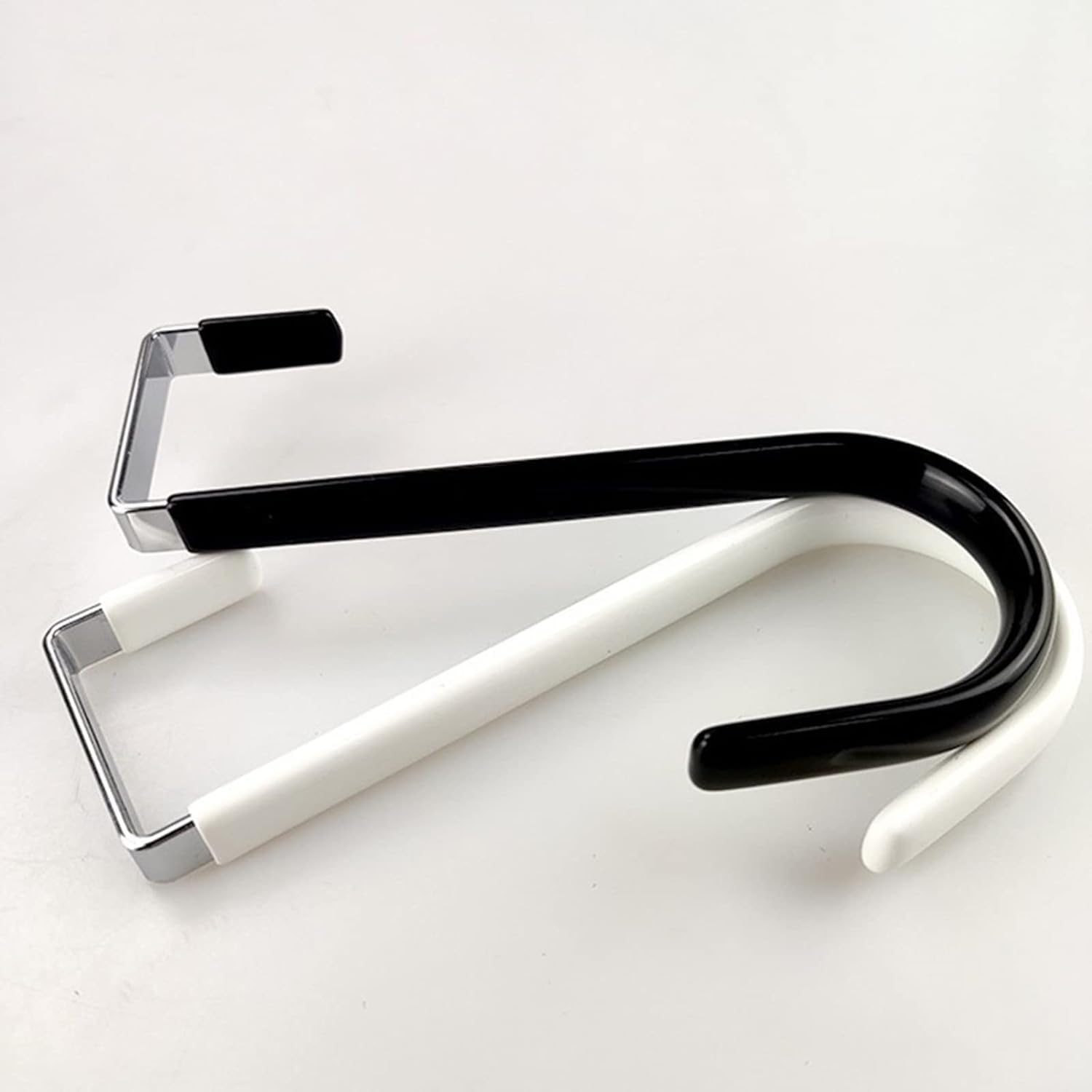 Black Wreath Hanger for Front Door Metal Hook Holder