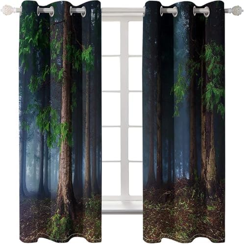Homxi Blackout Curtains 2 Panel Set 2 x 52W x 90H In