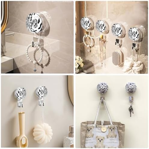 2pcs Suction Cup Wreath Hanger for Glass Windows and Doors