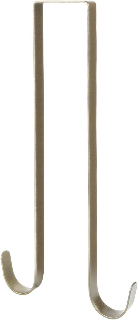 Norgail 12 Inches Bronze Double Wreath Hanger for Doors