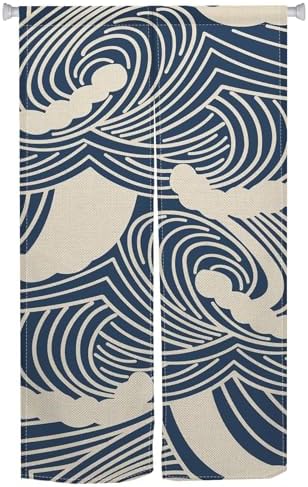 Japanese Noren Door Curtain Panel 34x48 Inches