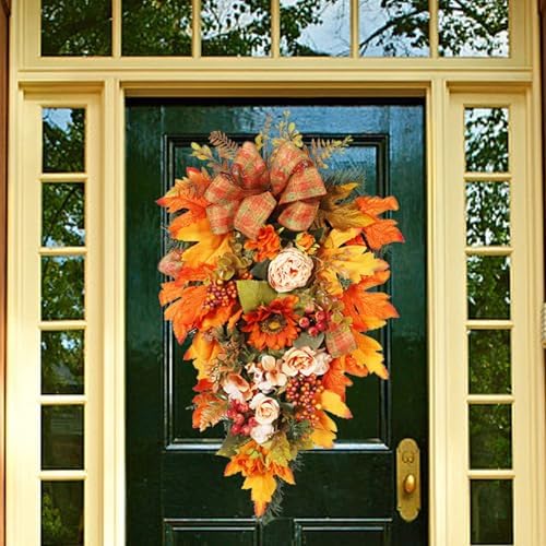 Premium Fall Wreath for Front Door and Windows