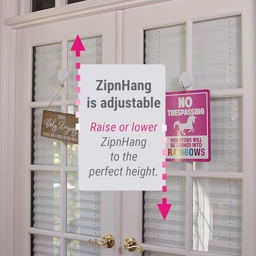 Zip n Hang Xtra Wreath Hanger for Glass Doors 3 Pack