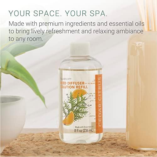 SpaRoom Reed Diffuser Oil Refill Cedar Citrus 8oz