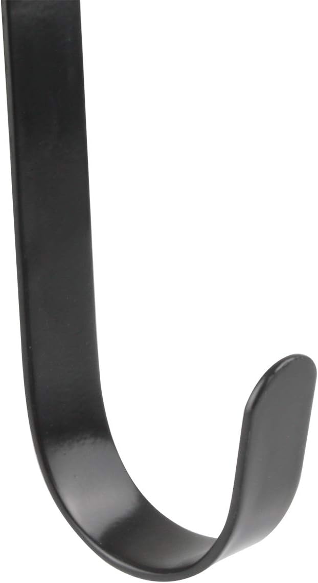 12 Inches Black Metal Double Wreath Hanger - 2 Sided Design