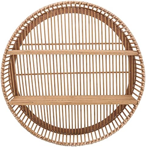 Sagebrook Home Bamboo Wall Shelf - 31 Boho Floating Shelf