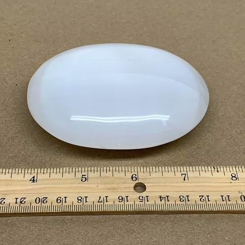 WatanGems 066 lbs Large Selenite Palm-Stone Crystal Pillow Shape