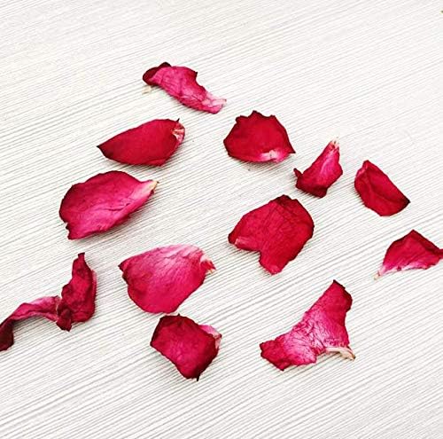 QUUPY 100 Grams Dried Rose Petals for Wedding Confetti and Spa
