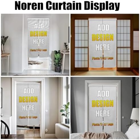 Customized Japanese Door Curtain Noren with Picture 335x472