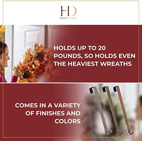 Haute Decor Adjustable Length Wreath Hanger - 20 Lb Capacity