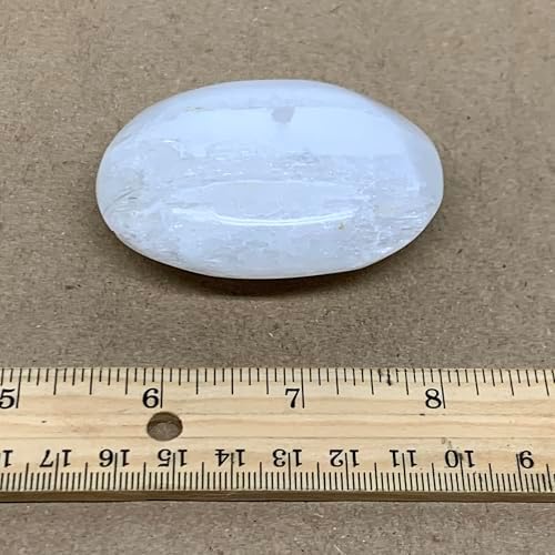 93g Natural Selenite Palm-Stone Crystal Pillow Shape
