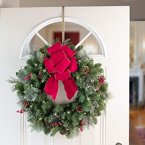 Haute Decor HighProfile Curved Wreath Hanger in Antique Brass