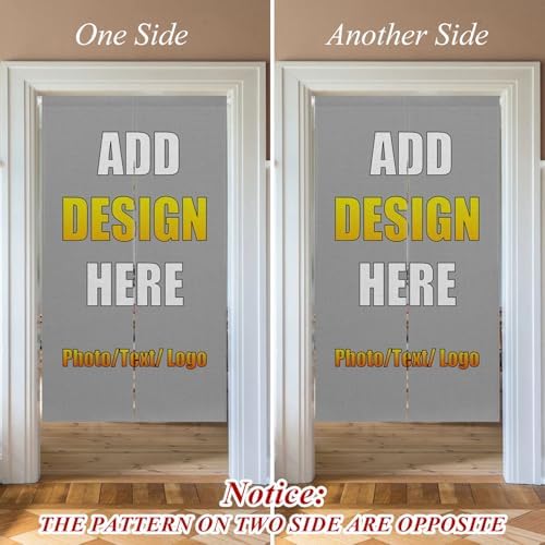 Customizable Double Sided Japanese Noren Curtain Panel