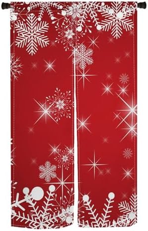 ChloropLastid Japanese Noren Door Curtain Red Christmas 34x60