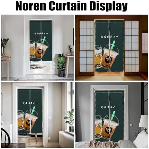 Japanese Modern Noren Door Curtain 34x60 Inch