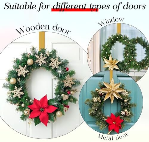 Sturdy Metal Wreath Hangers for Front Door
