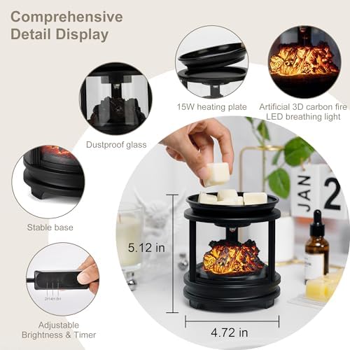 MOAFINA 3-in-1 Wax Melt Warmer with Timer