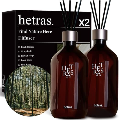 HETRAS Premium Reed Diffuser Set 2 Pack