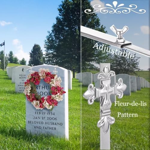 Adjustable Christmas Headstone Wreath Hanger - 2 Pack