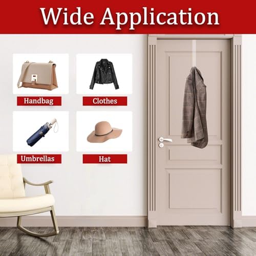2 Pack Clear Wreath Hanger for Front Door