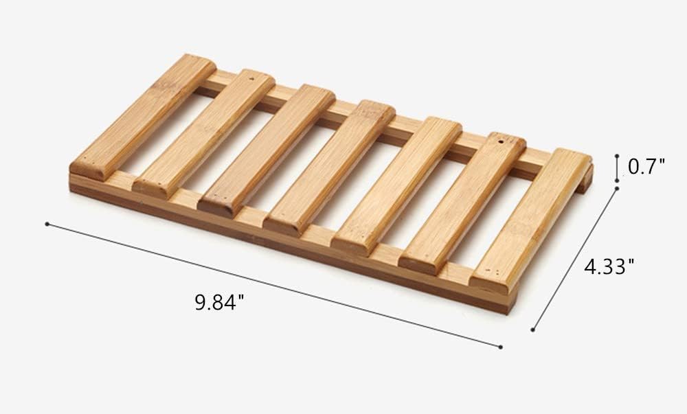 3Pcs Solid Bamboo Floating Shelves for Home Decor