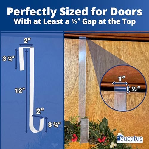 Non Scratch 100 Clear 12 Inch Wreath Hanger