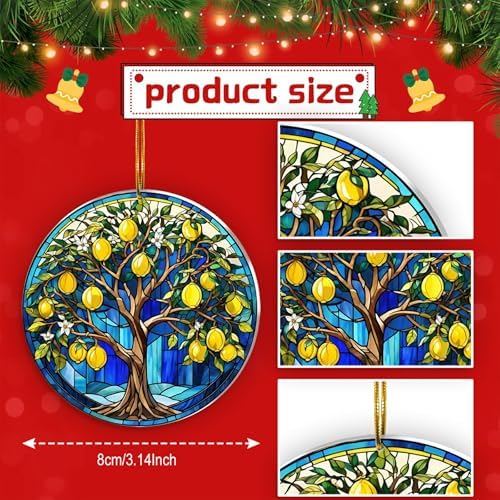 Huhutok Lemon Tree Hanging Ornaments 2024