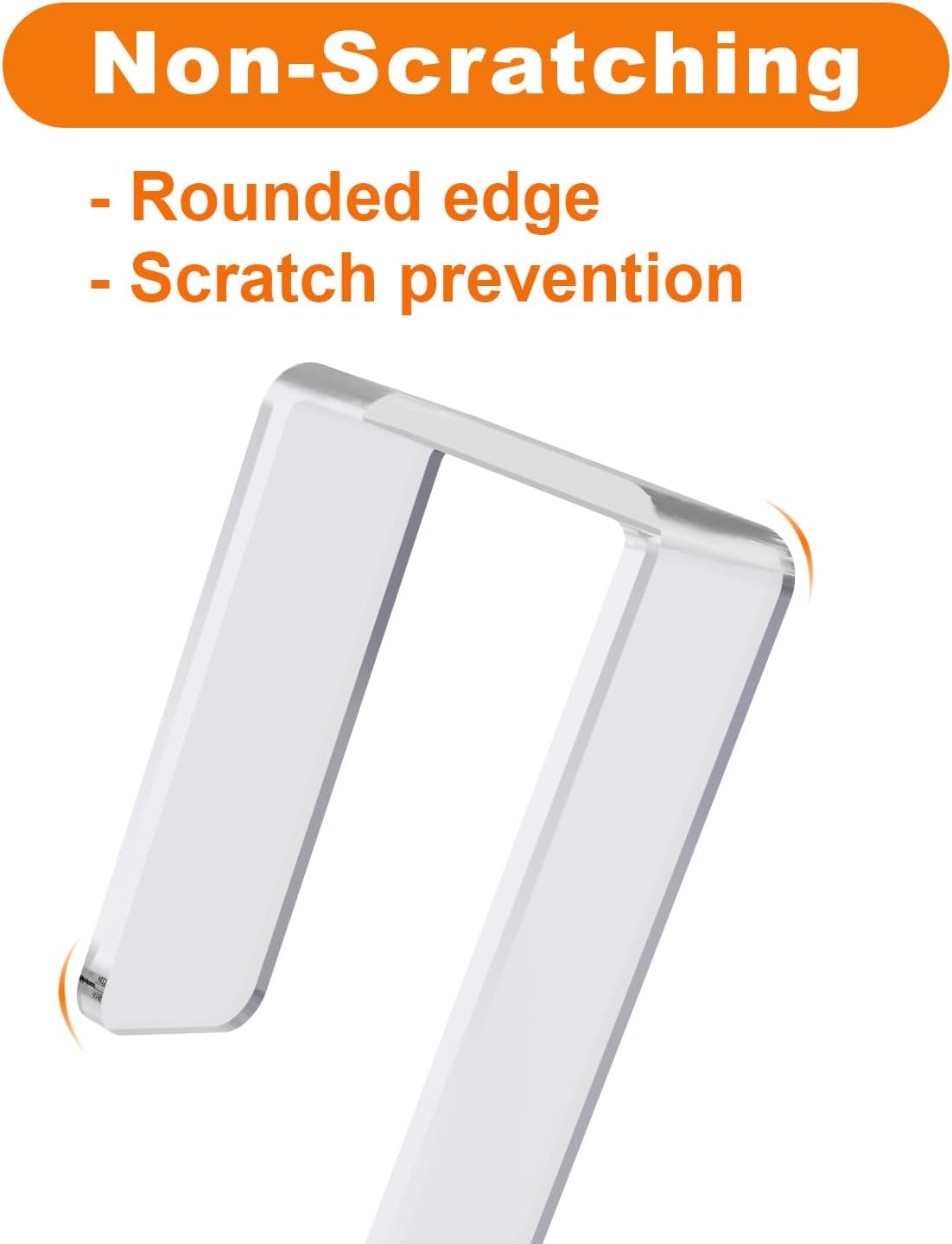 GameXcel 12 Inch Clear Wreath Hanger 4 Pack