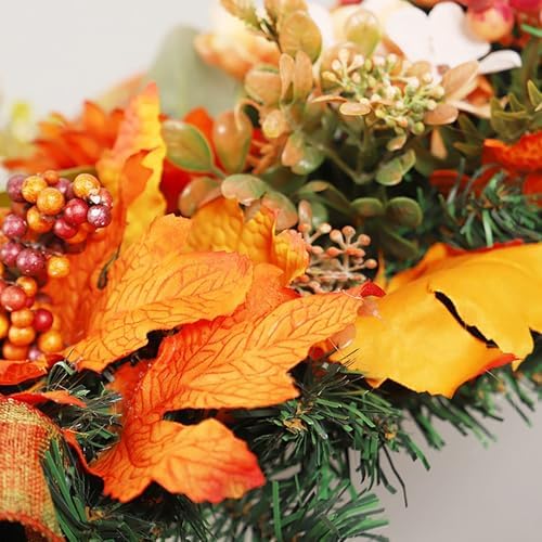 Premium Fall Wreath for Front Door and Windows