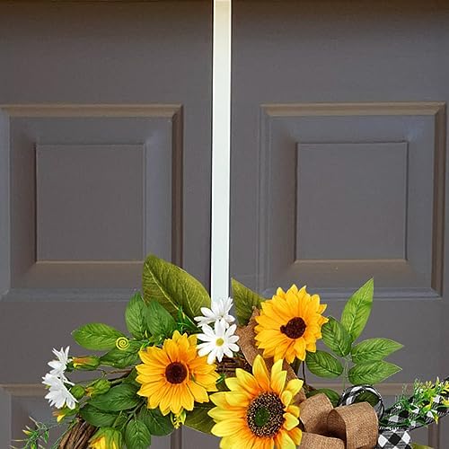 Haute Decor Dual-Sided Wreath Hanger Matte White