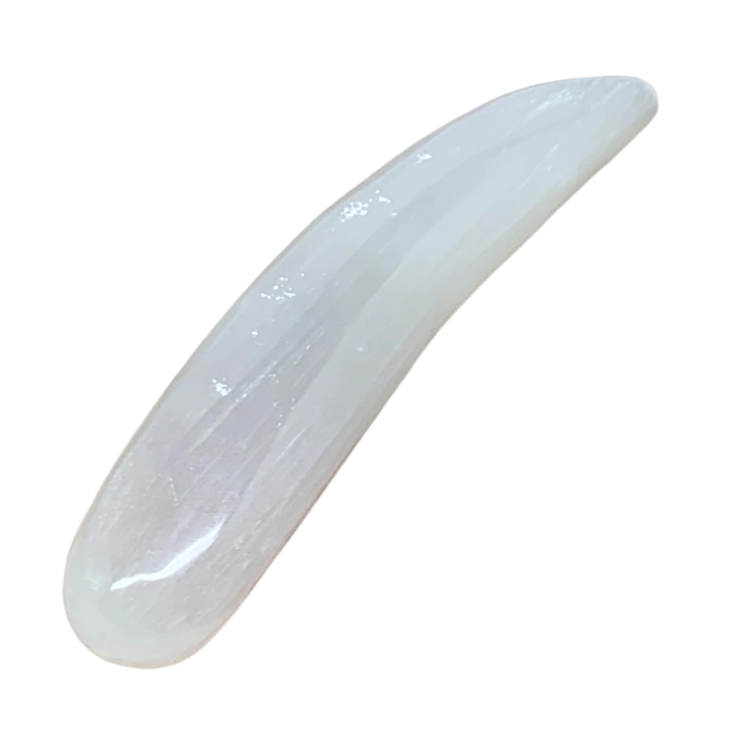 Natural Selenite Crystal Wand Polished 7x14 063 Lbs B36495