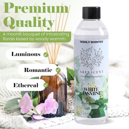White Jasmine Premium Reed Diffuser Oil Refill 85 Fl Oz