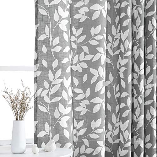 Treatmentex Leaf Print Curtain Panels for French Doors