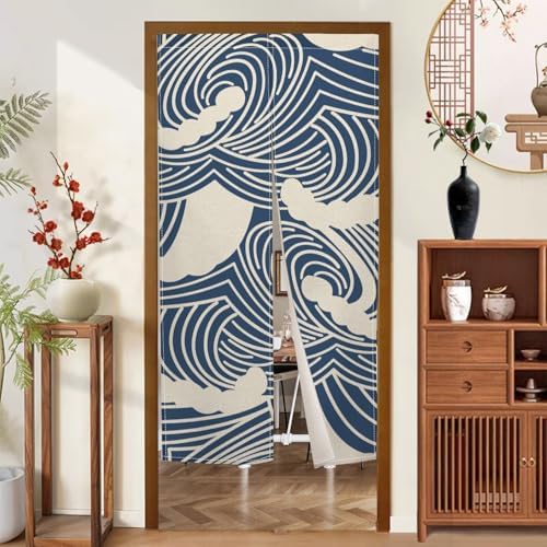 Japanese Noren Door Curtain Panel 34x48 Inches