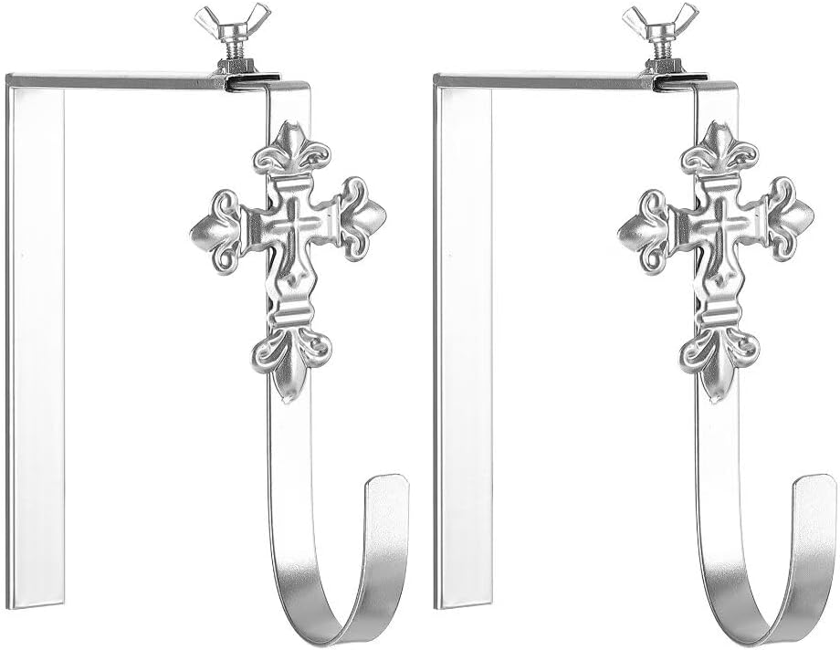 Adjustable Christmas Headstone Wreath Hanger - 2 Pack