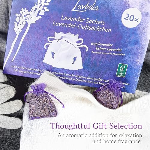 Lavender Sachets for Closets and Drawers - Pack of 20