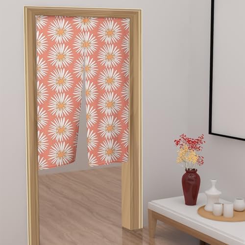 Japanese Noren Door Curtain 34x60 Pink Flower Petals